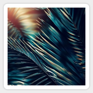 Palm tree laves pattern Sticker